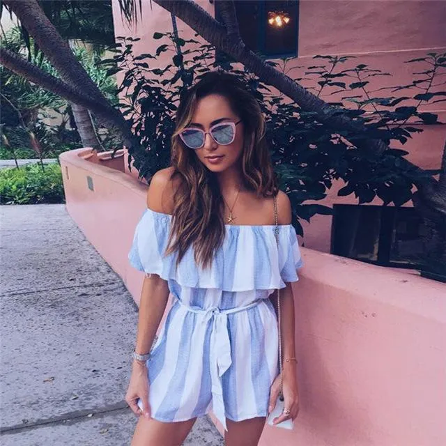 Halter Strap Bohemian Style Romper