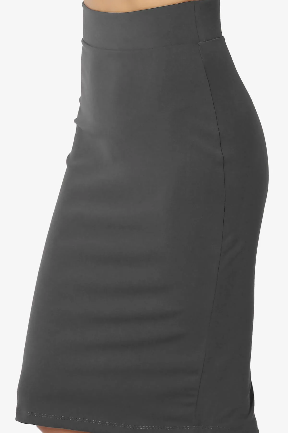Hayle Soft Knit High Rise Midi Pencil Skirt PLUS