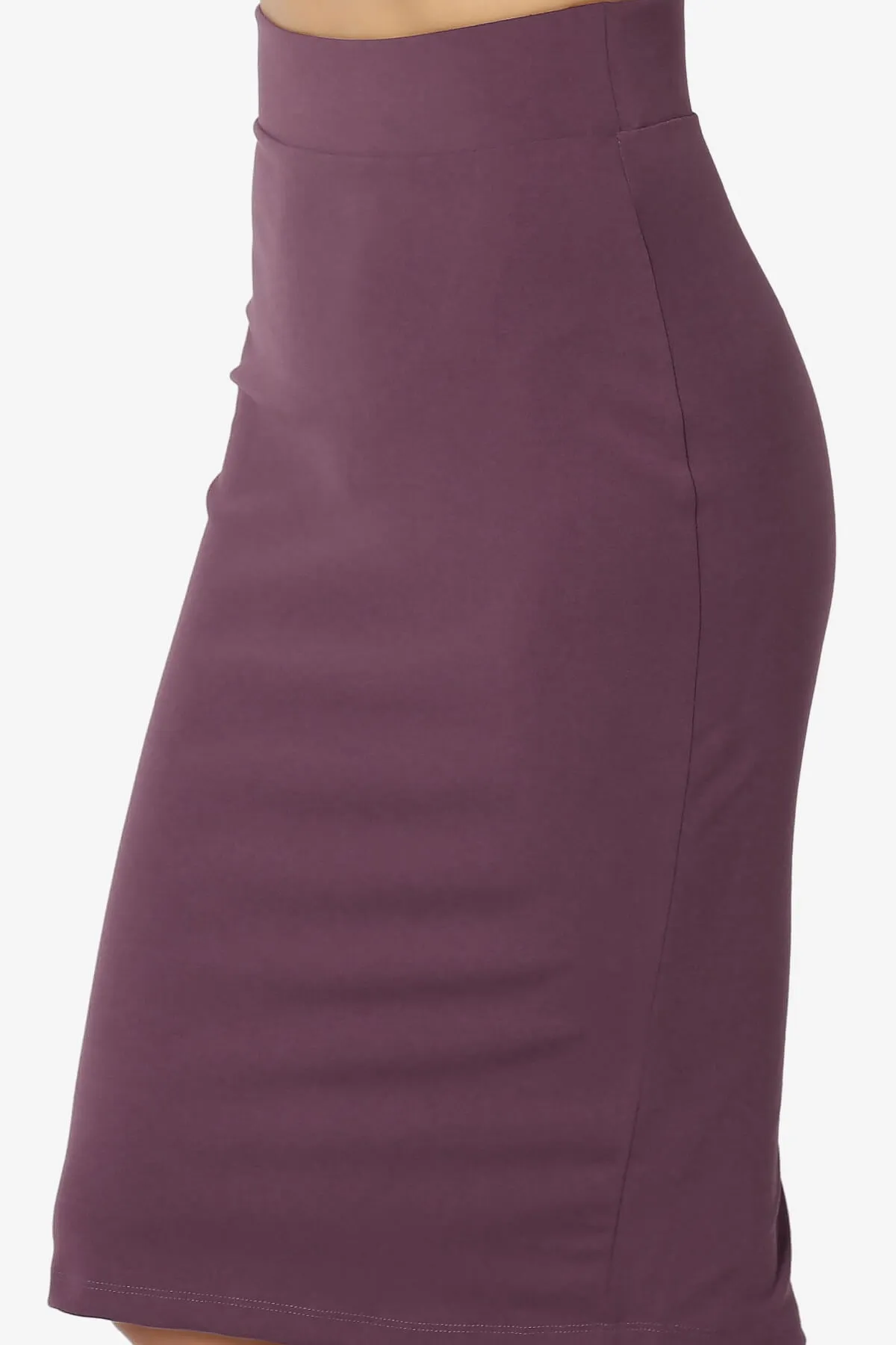 Hayle Soft Knit High Rise Midi Pencil Skirt PLUS