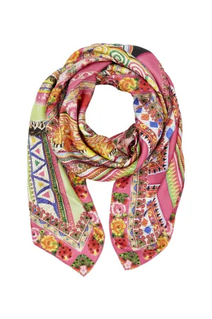 LARGE SQUARE SCARF HANI HONEY
