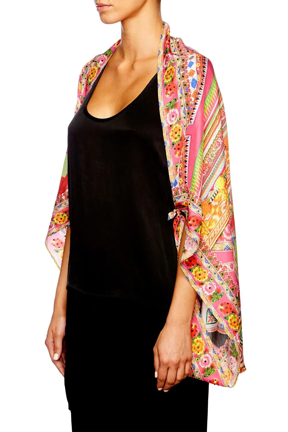 LARGE SQUARE SCARF HANI HONEY