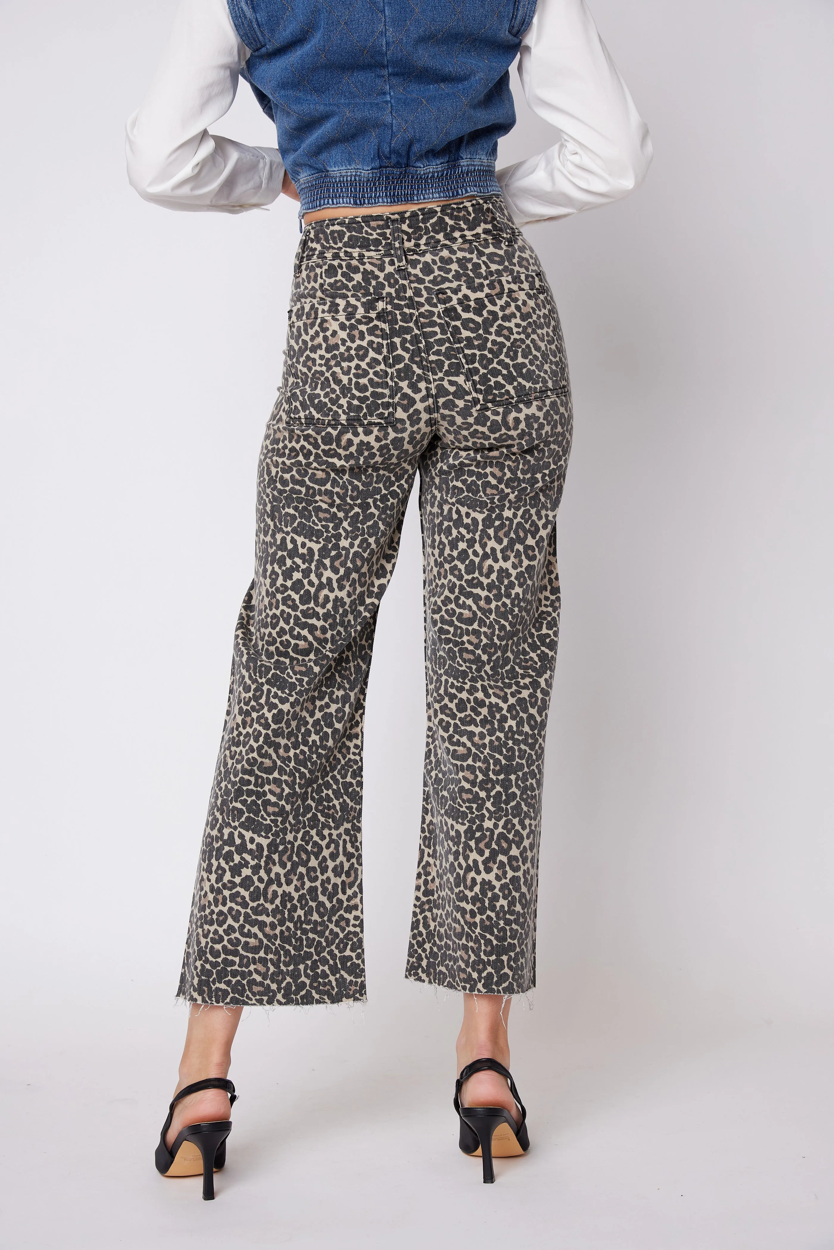 Laurie Leopard Print Pants
