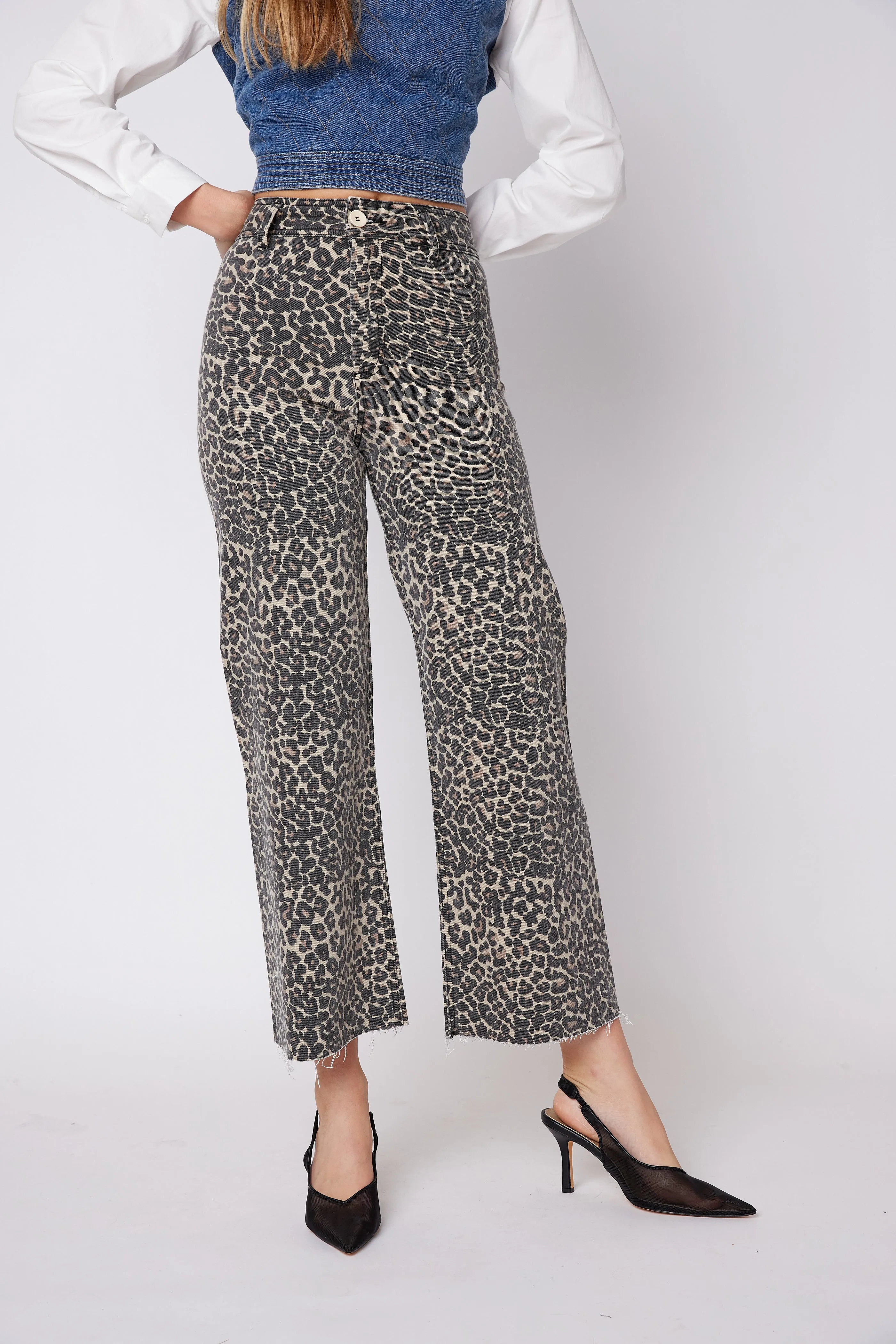 Laurie Leopard Print Pants