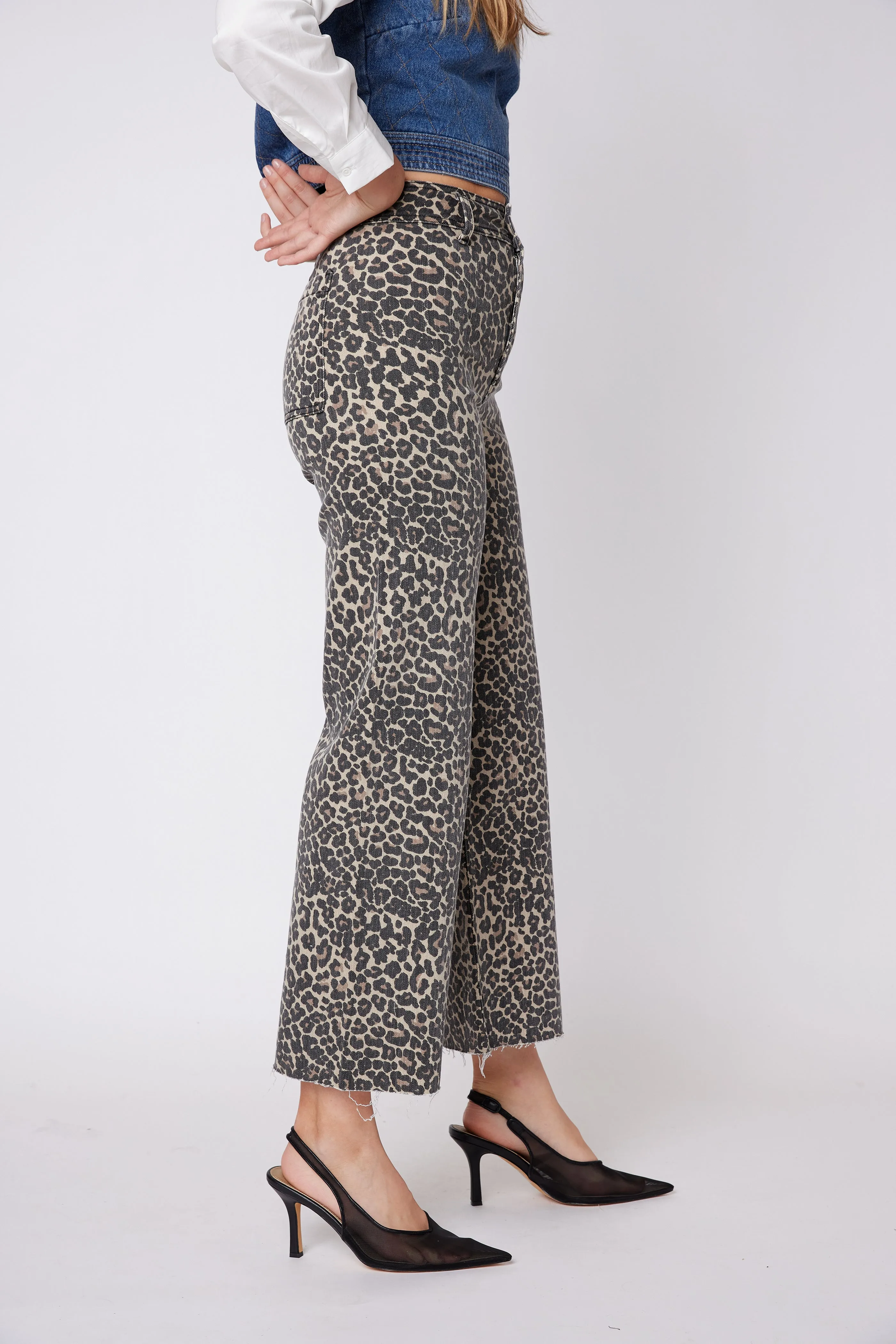 Laurie Leopard Print Pants