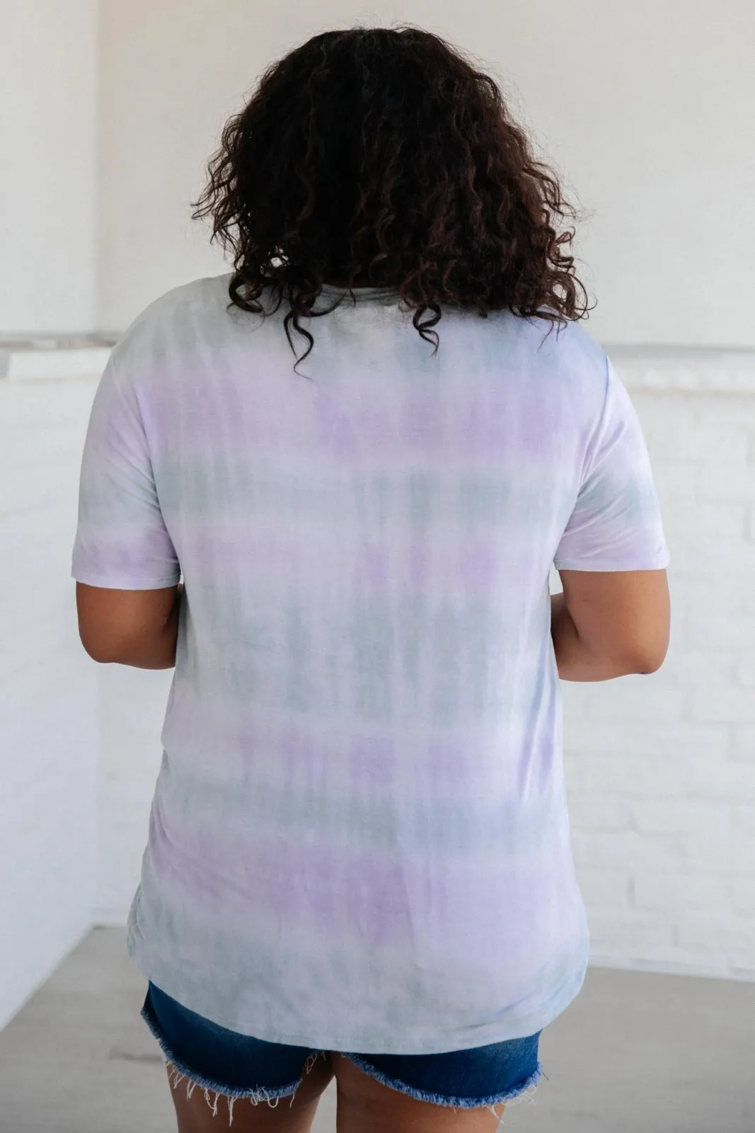 Lavender Fields Subtle Tie Dye Top