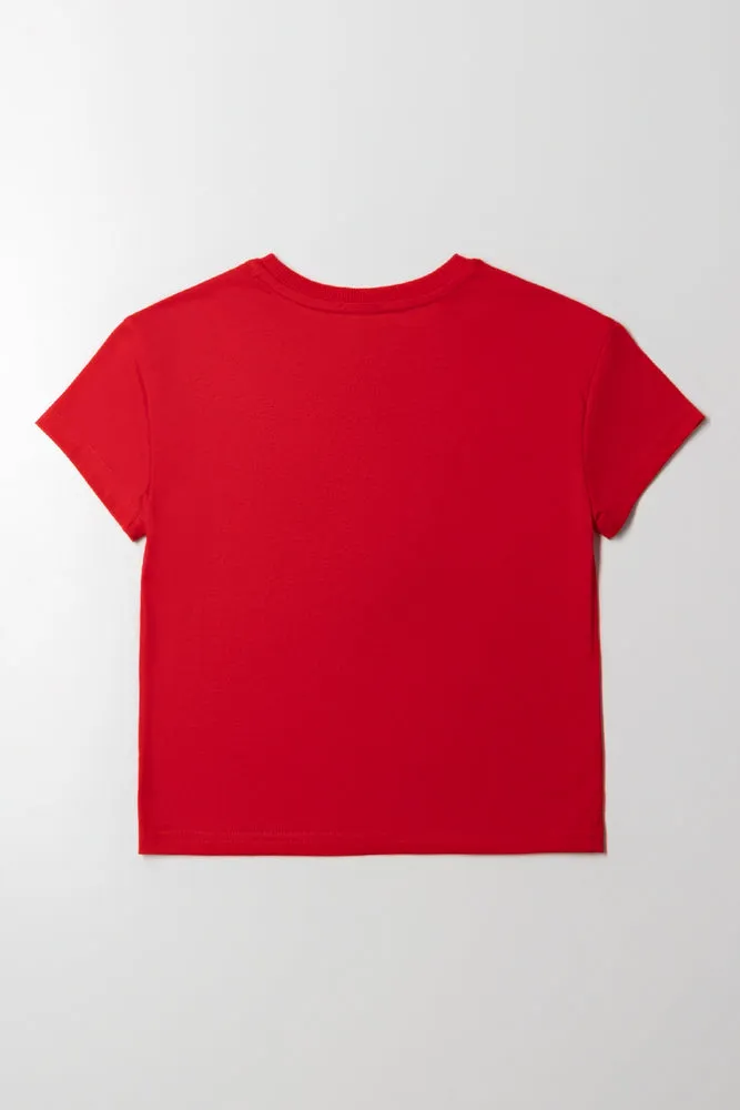 Love Short Sleeve T-Shirt Red