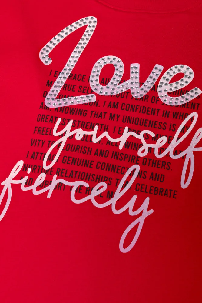 Love Short Sleeve T-Shirt Red