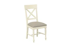 Meghan Oak Dining Chair - Fabric Seat