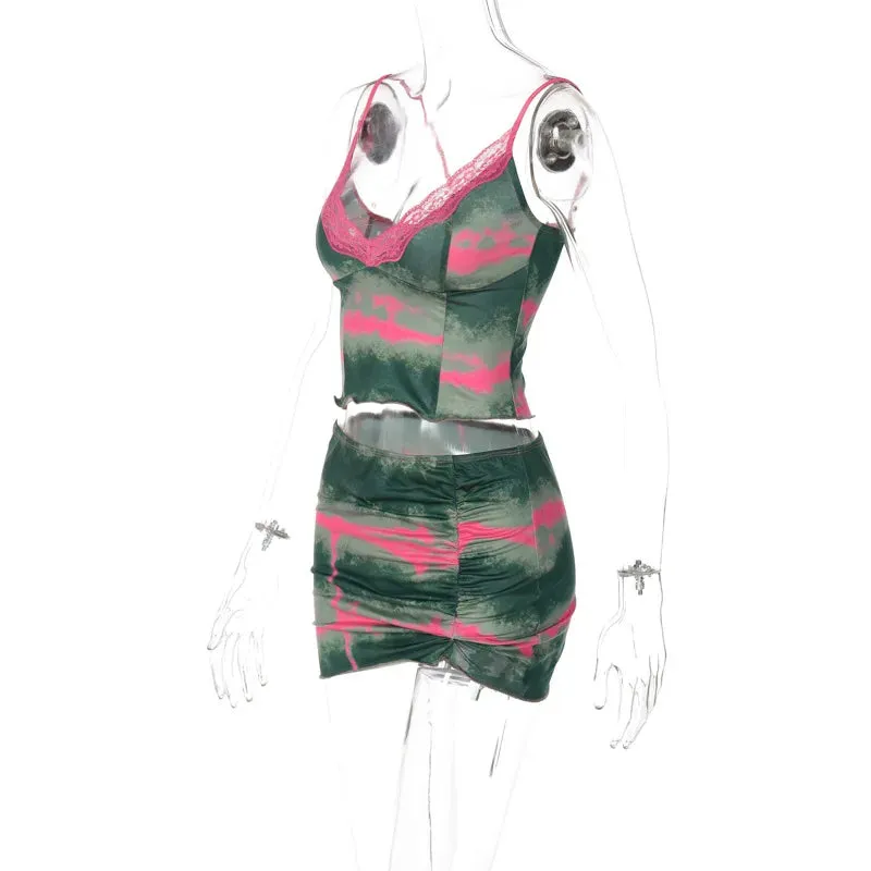 Mesh Sexy Flounces Tees