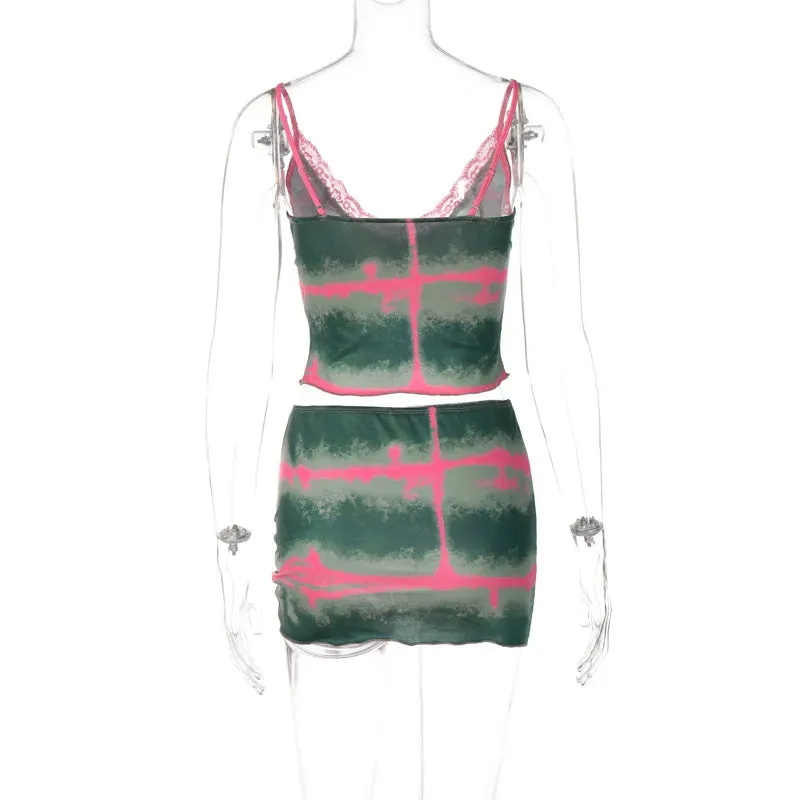 Mesh Sexy Flounces Tees