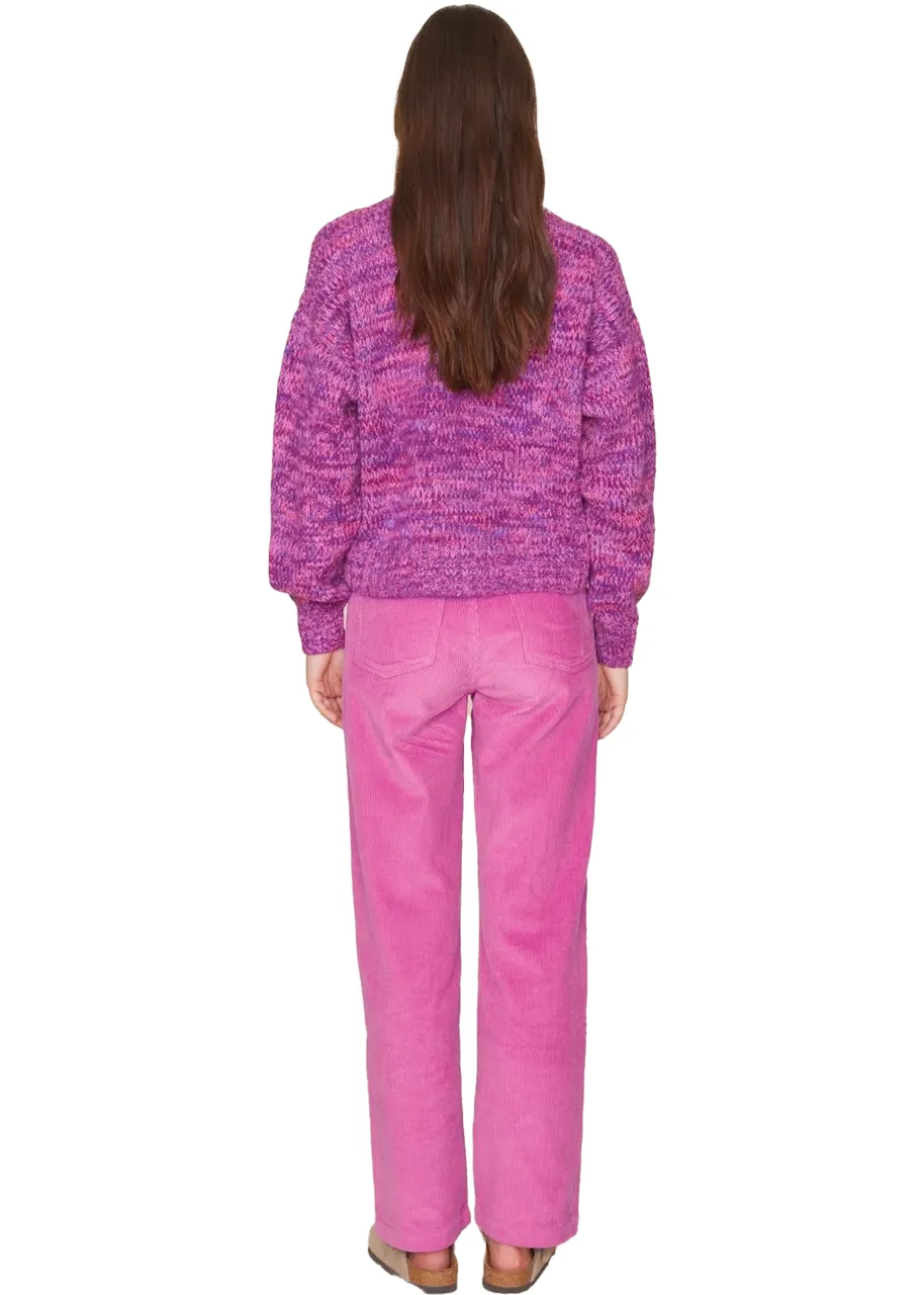 Milli sweater in magenta marble