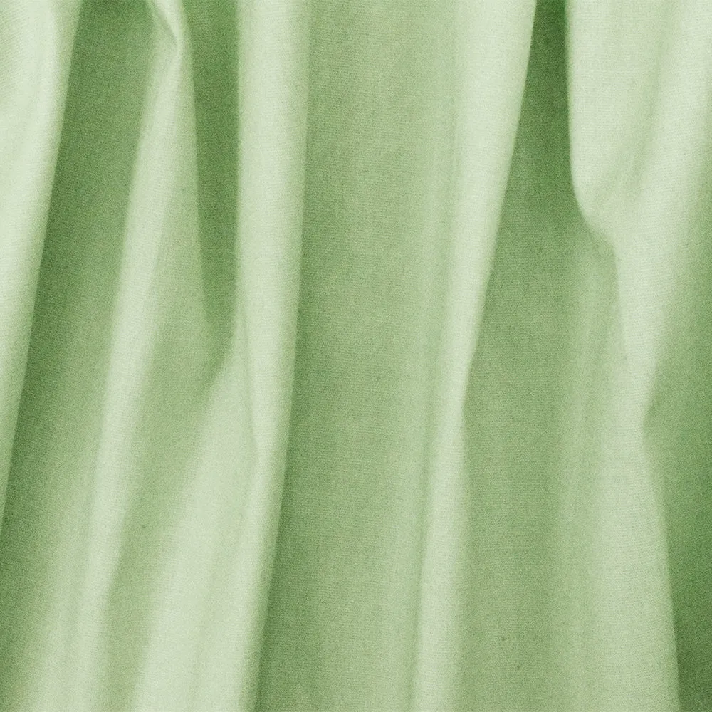 Mint Green Solid Stretch Cotton Spandex Poplin Woven Fabric