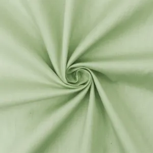 Mint Green Solid Stretch Cotton Spandex Poplin Woven Fabric