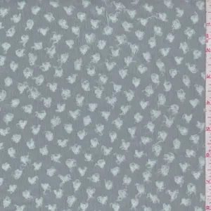 Pale Seafoam Boucle Dot Chiffon Fabric