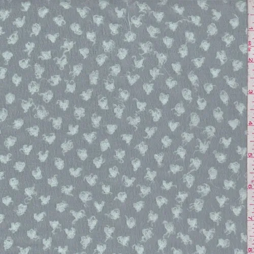 Pale Seafoam Boucle Dot Chiffon Fabric
