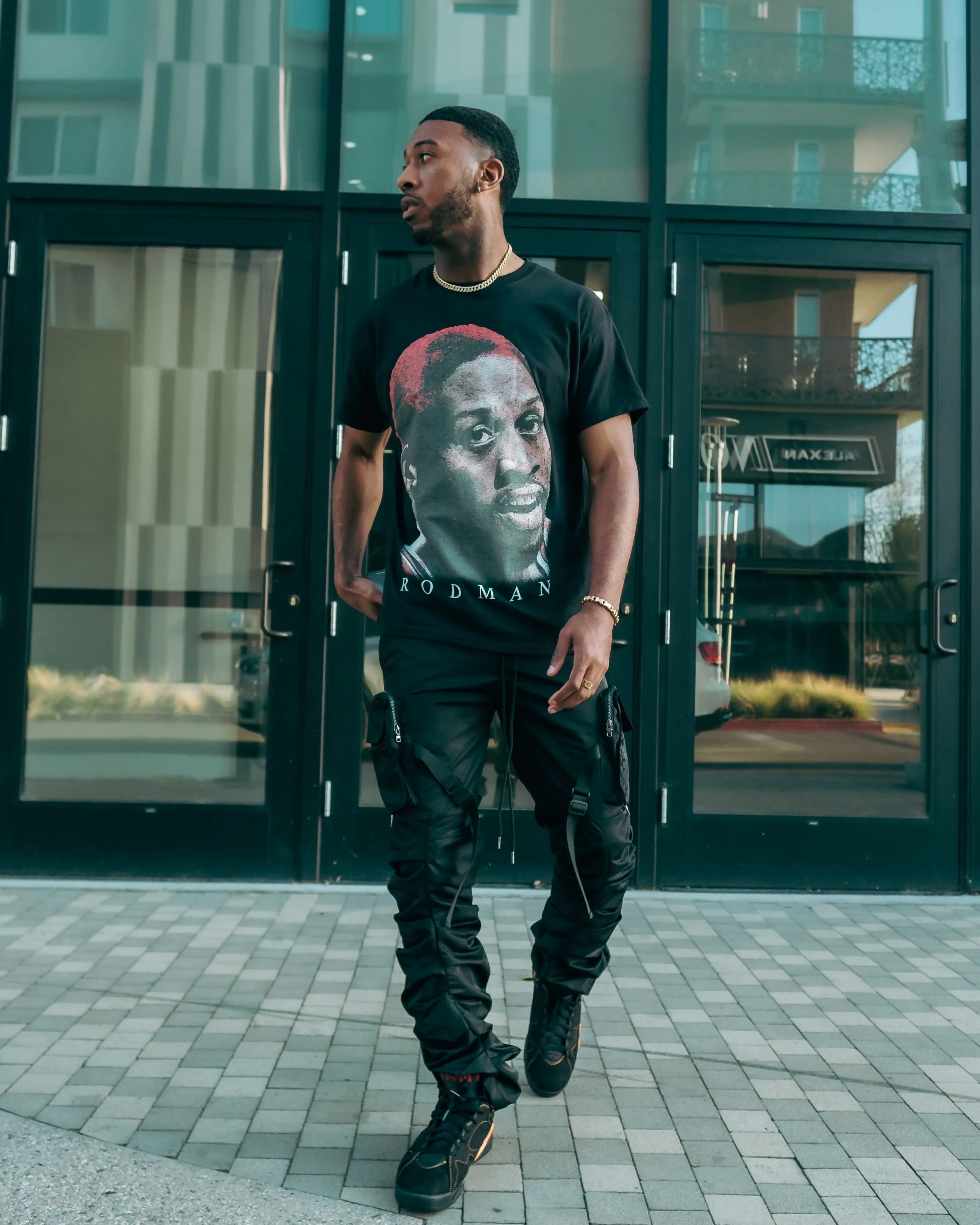 Rodman Brand Rodman Glow Face T-Shirt Black