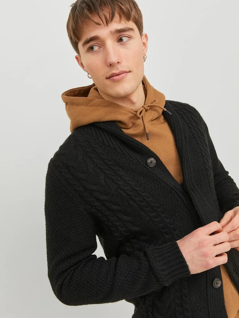 Shawl Neck Cardigan - Black