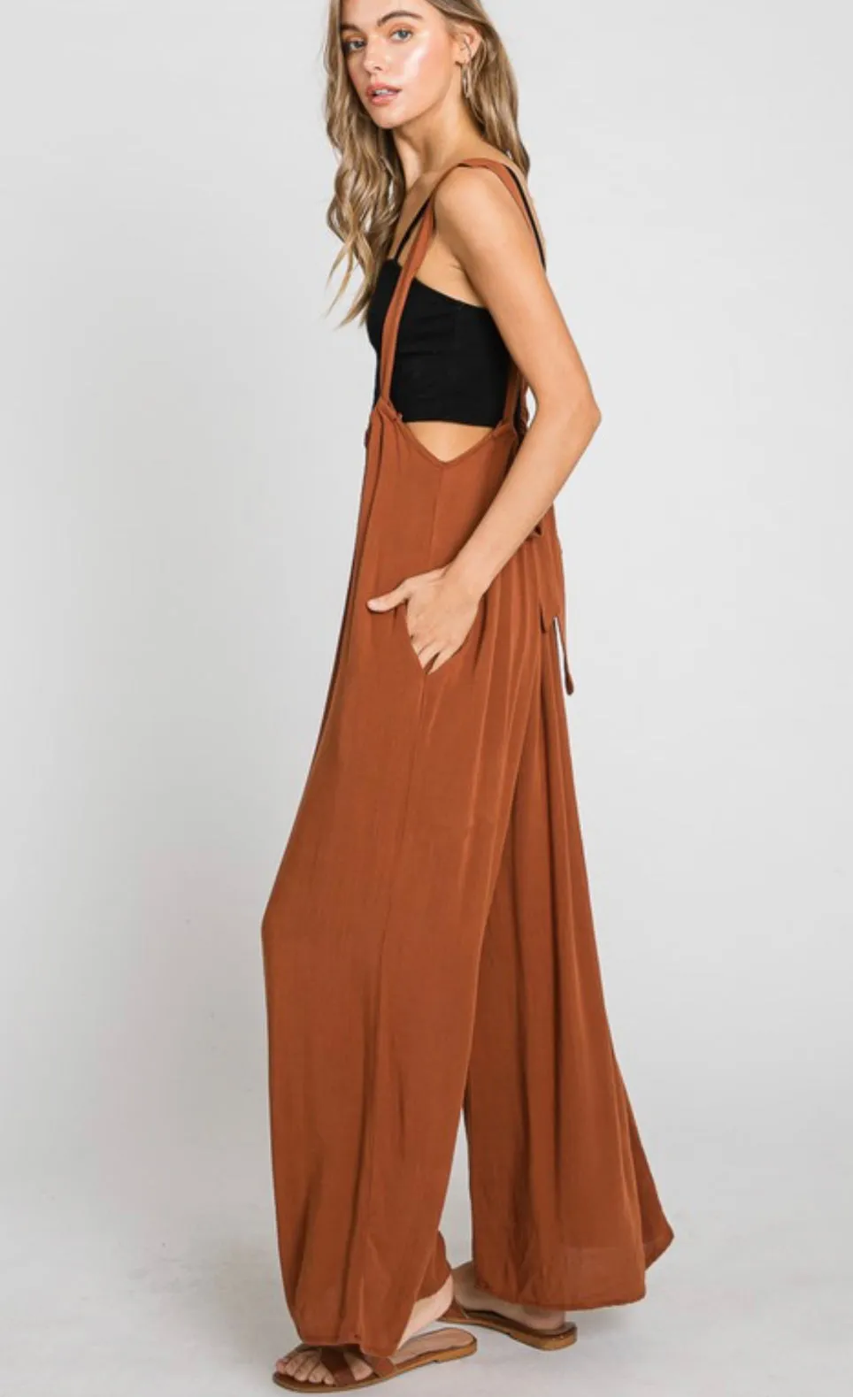 Suspender Style Jumpsuit (Available in 6 colors)