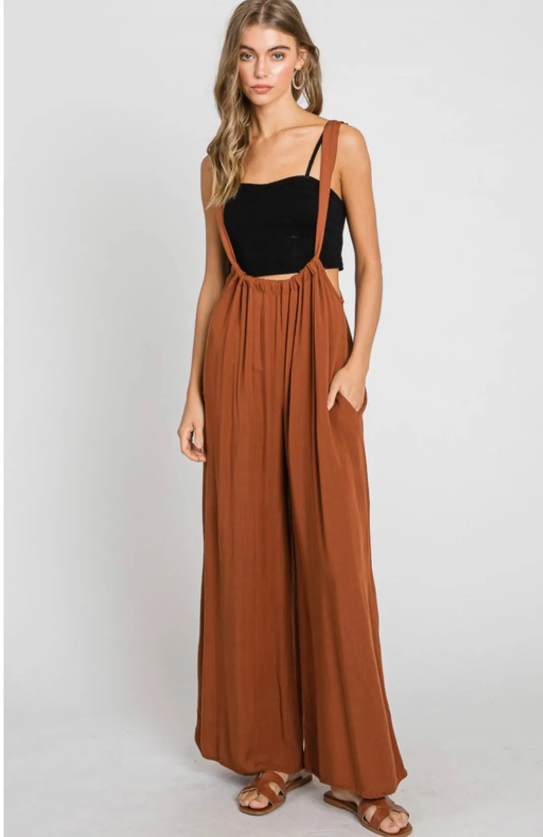 Suspender Style Jumpsuit (Available in 6 colors)