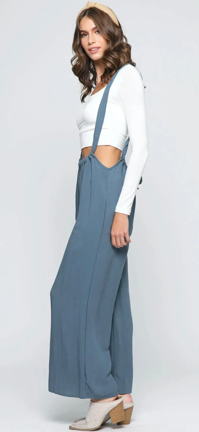 Suspender Style Jumpsuit (Available in 6 colors)