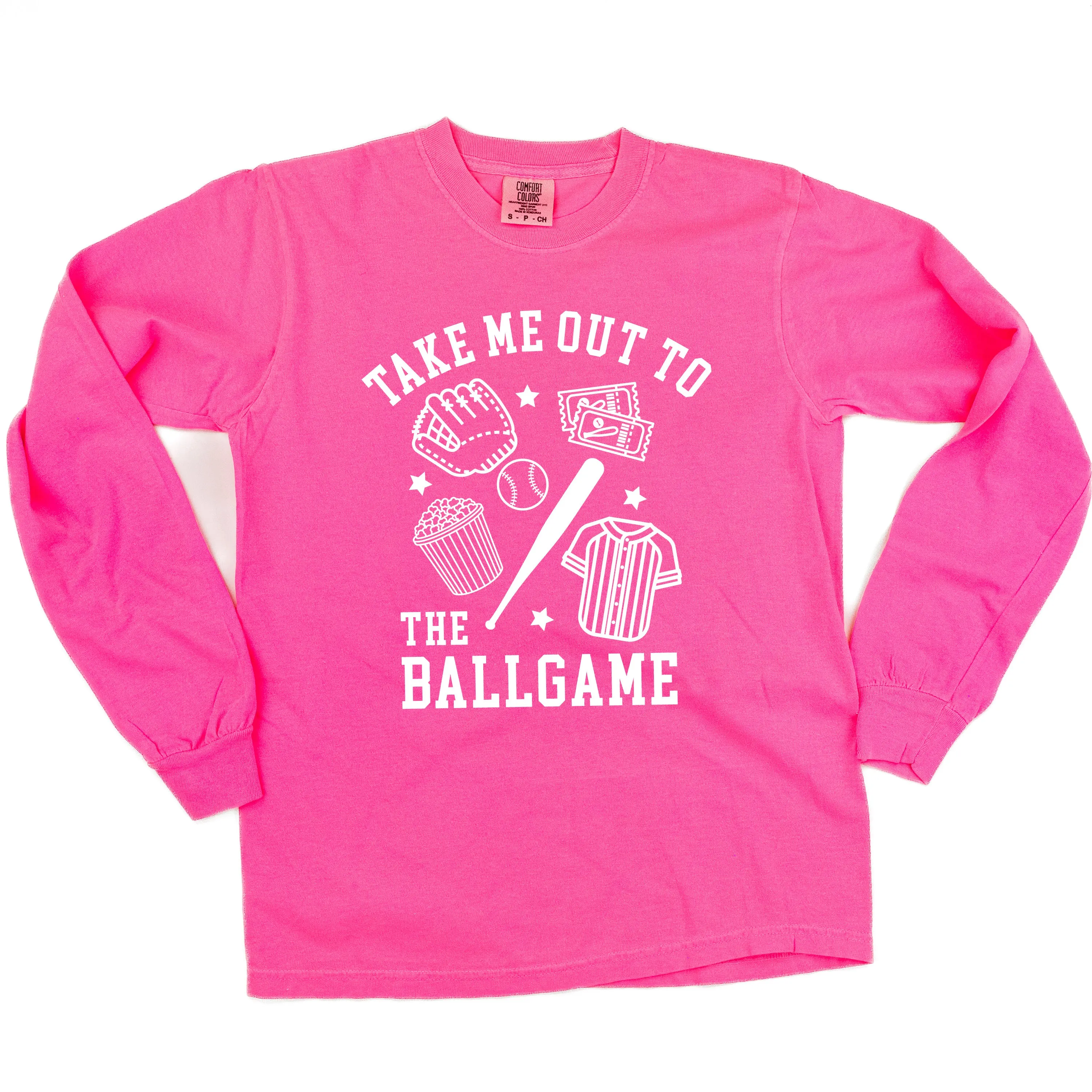 Take Me Out to the Ballgame - LONG SLEEVE COMFORT COLORS TEE
