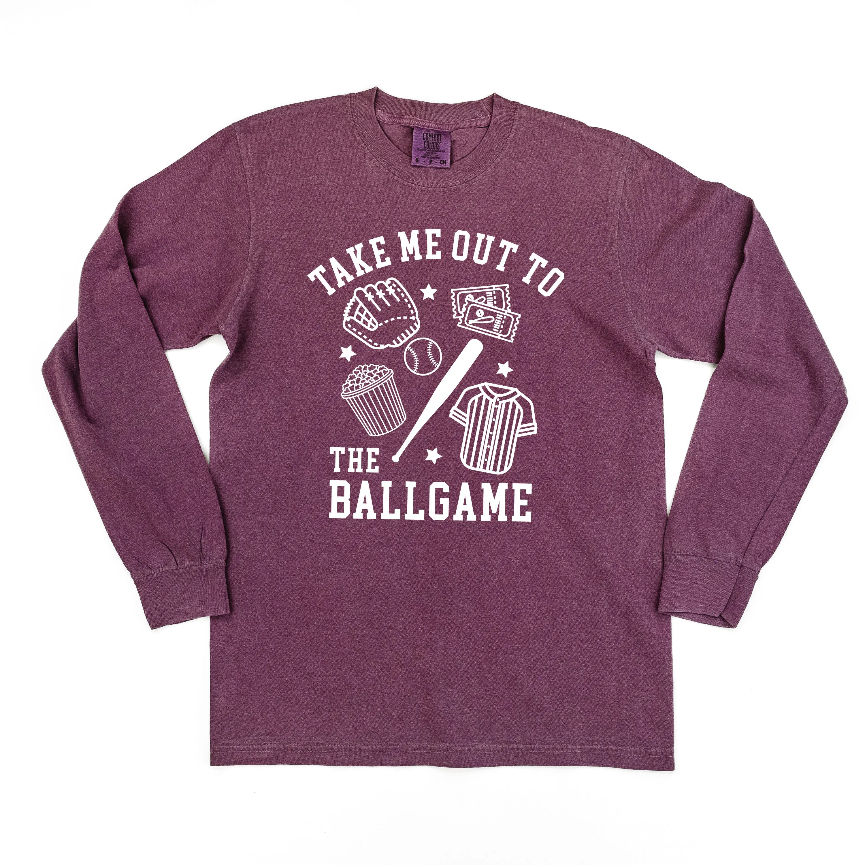 Take Me Out to the Ballgame - LONG SLEEVE COMFORT COLORS TEE