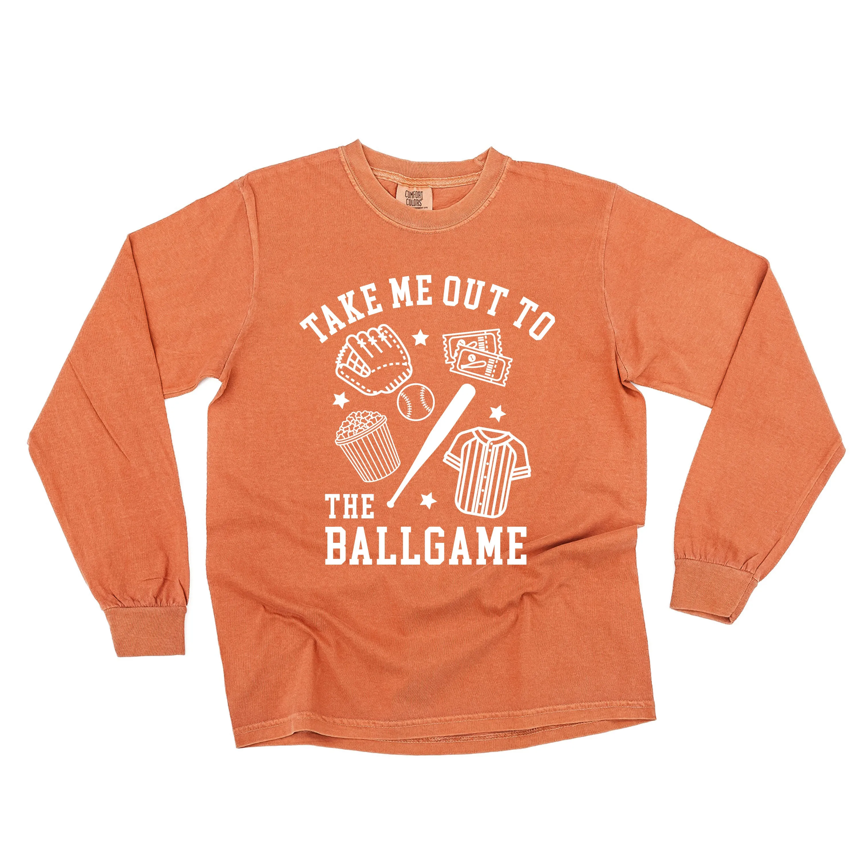Take Me Out to the Ballgame - LONG SLEEVE COMFORT COLORS TEE