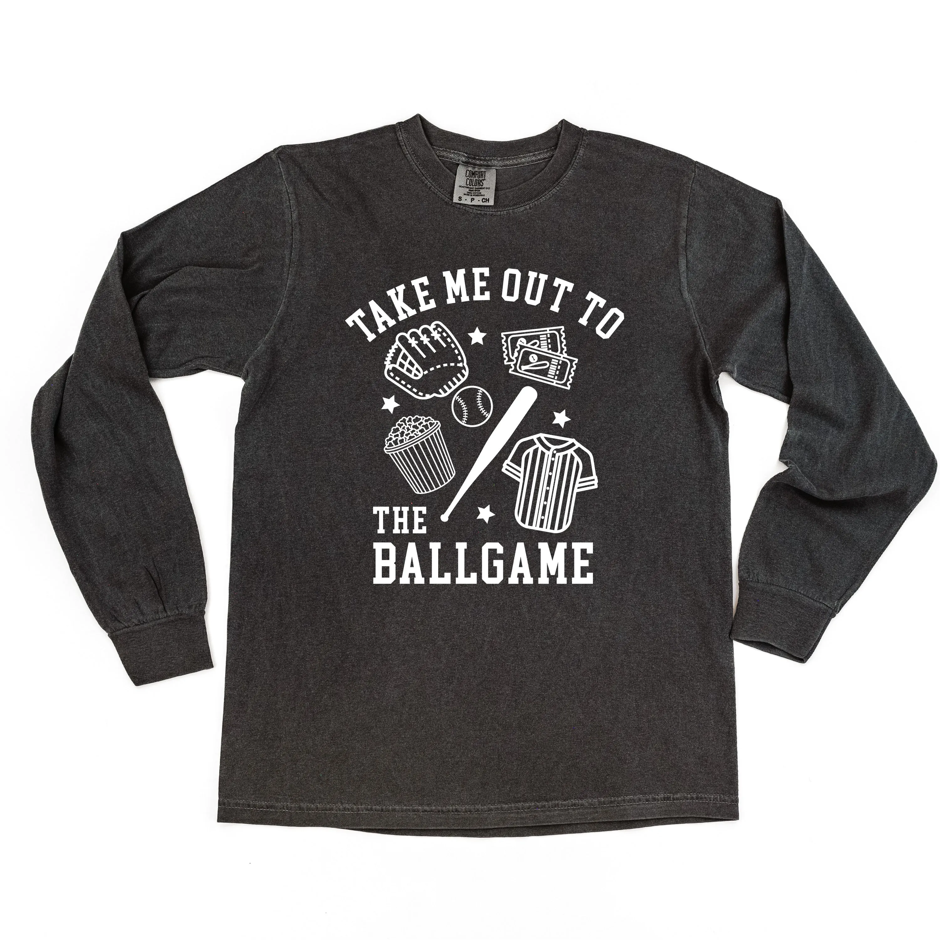 Take Me Out to the Ballgame - LONG SLEEVE COMFORT COLORS TEE