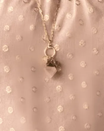 Tessa Top Subtle Textured Lurex Dots Shirring | Pink