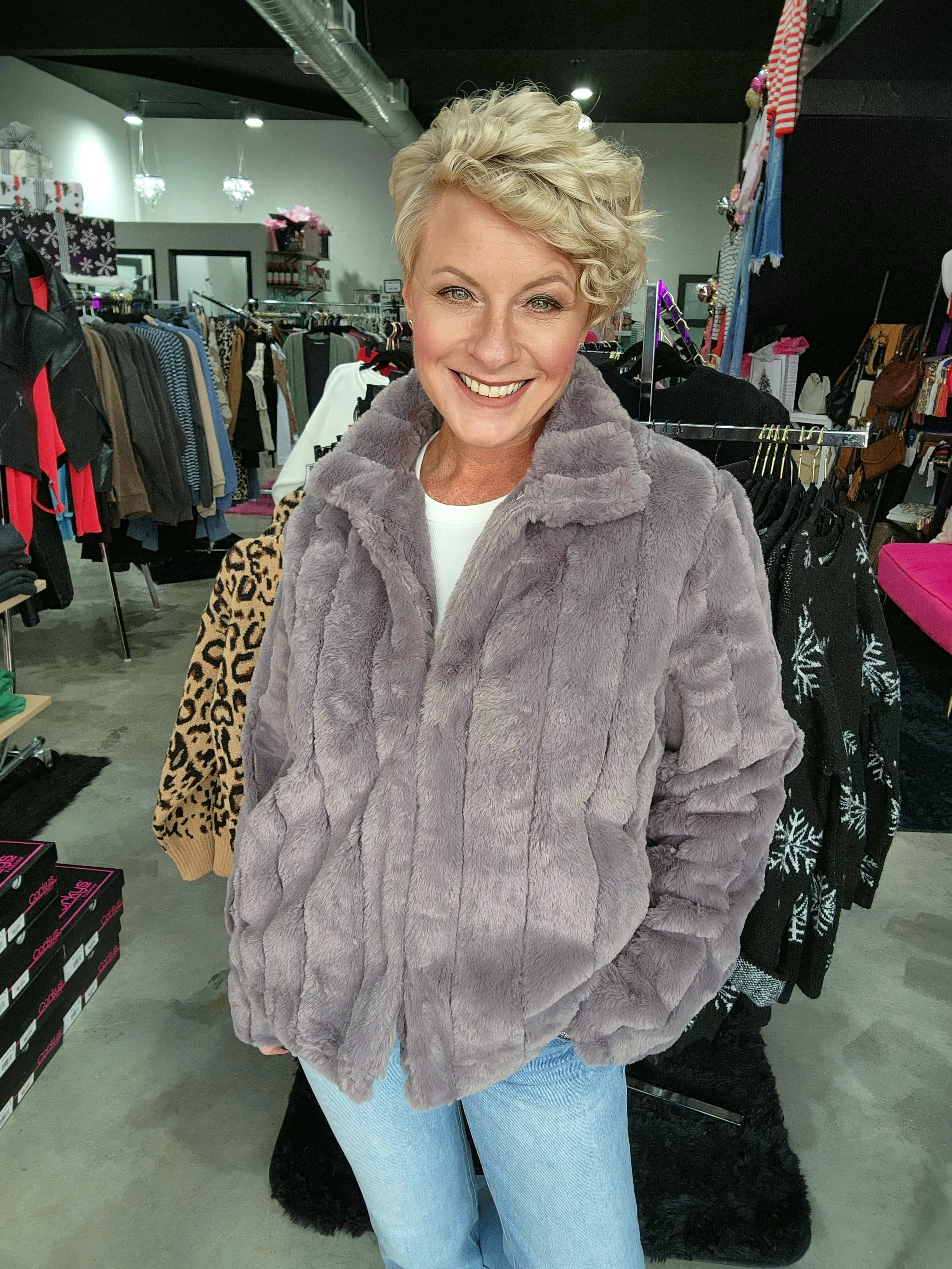 Whispered Faux Fur Jacket