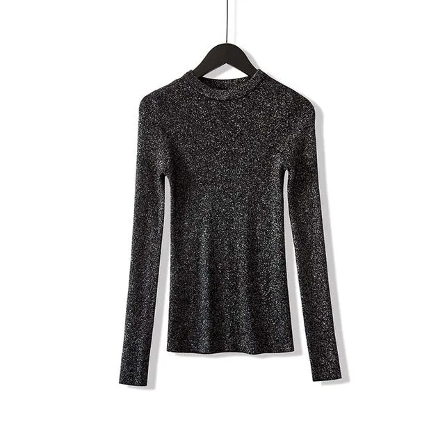 Women Basic Sweaters Autumn Winter Long Sleeve  Knit Pullover Korean Style