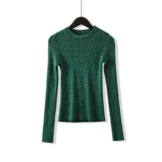 Women Basic Sweaters Autumn Winter Long Sleeve  Knit Pullover Korean Style