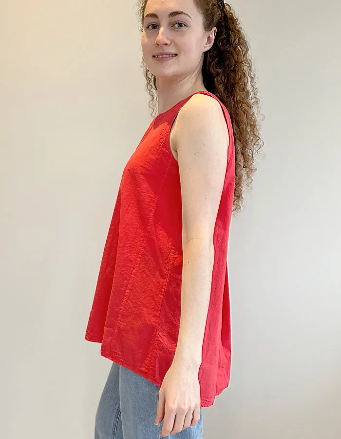 Yellow Label Crinkle Cotton Swing Top