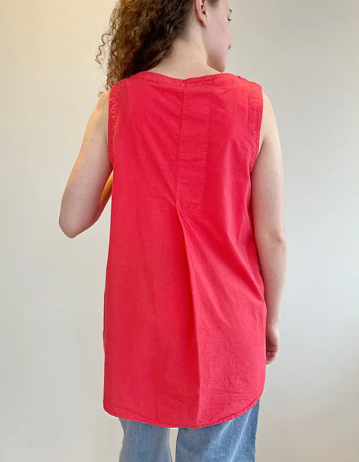 Yellow Label Crinkle Cotton Swing Top