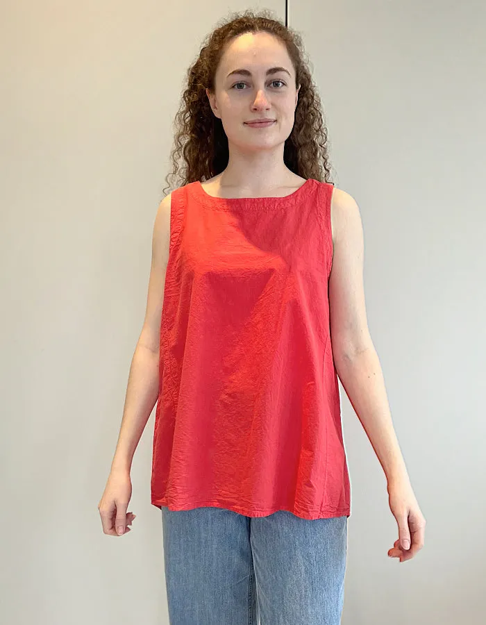 Yellow Label Crinkle Cotton Swing Top
